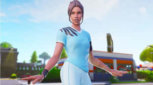 Sweaty Soccer Skin Blue Shirt Wallpaper