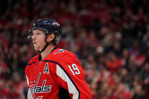 Swedish Athlete Nicklas Backstrom Side Angle Shot Wallpaper