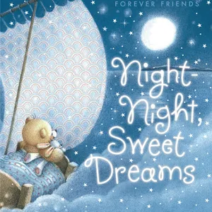 Sweet Dreams: A Cute Good Night Digital Drawing Wallpaper