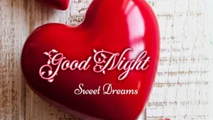 Sweet Dreams On Red Heart Wallpaper