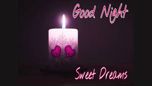 Sweet Dreams With A Candle Wallpaper