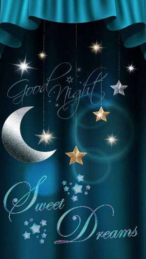 Sweet Dreams With Stars And Moon Wallpaper