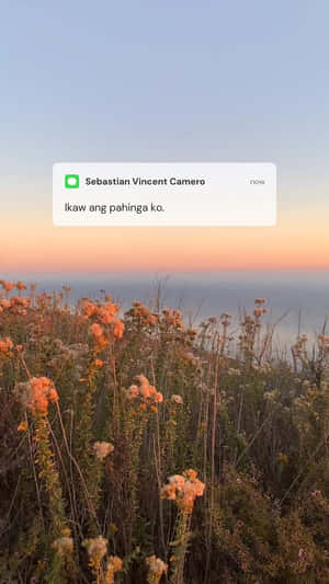 Sweet Message Text In Tagalog Wallpaper