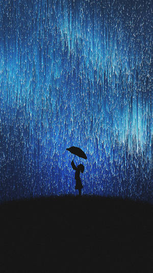 Sweet Meteor Rain Shower Art Wallpaper