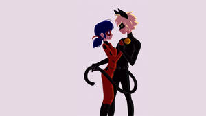 Sweet Miraculous Ladybug And Cat Noir Wallpaper