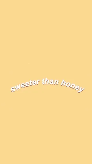 Sweeter Than Honey Pastel Aesthetic Wallpaper