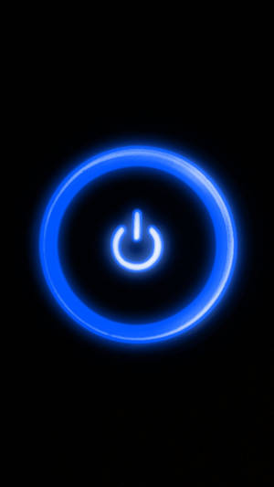 Switch Button Neon Blue Iphone Wallpaper