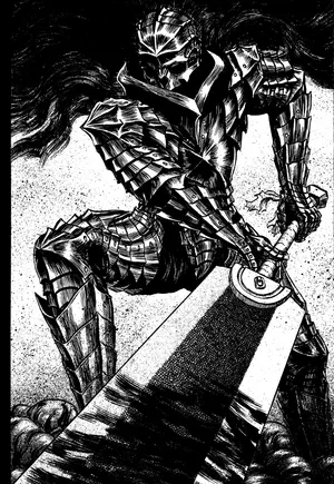 Sword Of Destiny: Guts Prepares For Battle In Berserk Manga Wallpaper