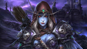 Sylvanas Windrunner Blue Skin Wallpaper