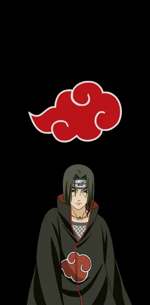 Symbol Akatsuki Itachi Simple Wallpaper