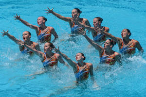 Synchronized Swimming Canada Team 2016 Summer Olympics Wallpaper