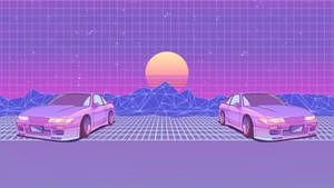 Synthwave Jdm Aesthetic Wallpaper