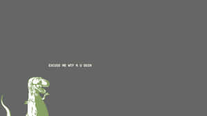 T-rex Dinosaur Meme Laptop Wallpaper