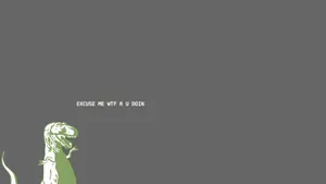 T-rex Dinosaur Meme Laptop Wallpaper