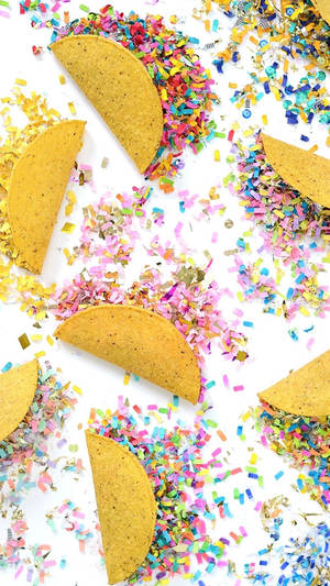 Tacos With Confetti Wallpaper