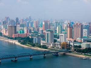 Taedong River Bridge Pyongyang Wallpaper