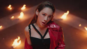 Taeyeon Badass Look Wallpaper