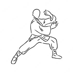 Tai Chi Drawing Wallpaper