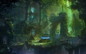Take A Journey Through Anime Forest! Wallpaper