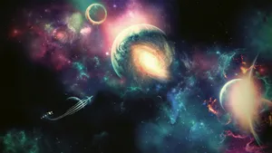 Take A Trip To Cartoon Space! Wallpaper