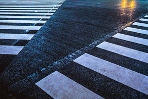 Take Extra Care At The Pedestrian Crossing Wallpaper