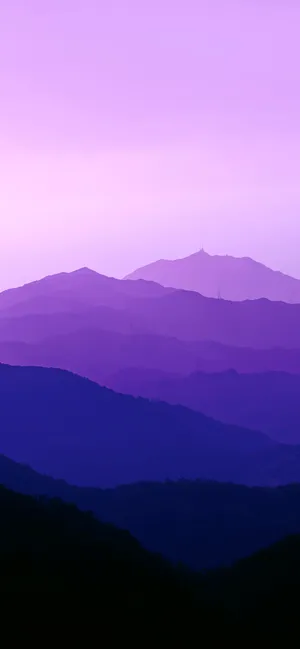 Take In The Beautiful Blue And Purple Hues Of A Stunning Sunset Wallpaper
