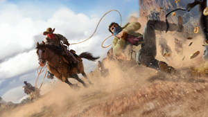 Take On Dangerous Missions In The Wild West Of Red Dead Redemption 2 Wallpaper