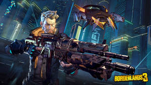 Take On The Challenges Of Borderlands 3 With Zane Wallpaper