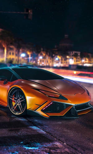 Take Your Iphone Game Up A Gear With This 4k Lamborghini-themed Wallpaper Wallpaper