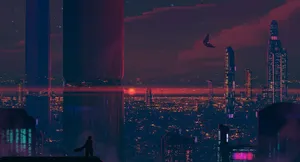 Take Your World To The Future With Cyberpunk Laptop Wallpaper