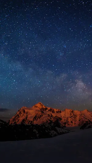 Taking In The Beauty Of A Breathtaking Starry Night Sky Wallpaper