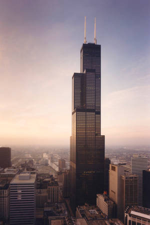 Tallest Willis Tower Tourist Attraction Wallpaper