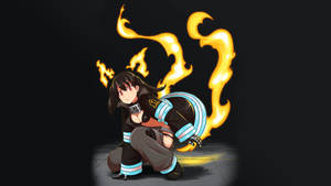 Tamaki And Kotatsu, Two Flames Bravely Fighting Together Against The Inferno. Wallpaper