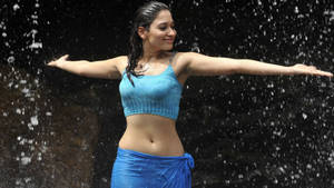 Tamannaah Bhatia In The Rain Wallpaper