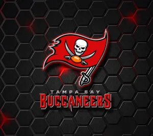 Tampa Bay Buccaneers With Hexagons Wallpaper