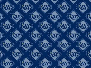 Tampa Bay Rays Blue Pattern Wallpaper