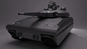 Tank Digitally Rendered Model Wallpaper