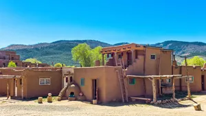 Taos Pueblo Dwellings Wallpaper