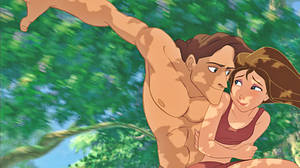 Tarzan And A Shy Jane Porter Wallpaper