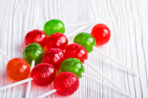 Tasty Lollipop Candies Wallpaper