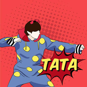Tata Bt21 And V Bts Art Wallpaper
