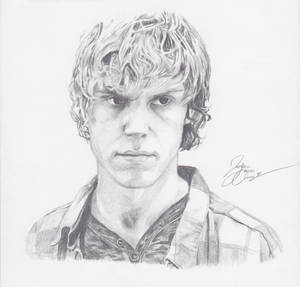 Tate Langdon Charcoal Pencil Art Wallpaper