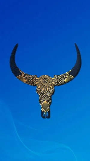Taurus Zodiac Bull Skull Wallpaper