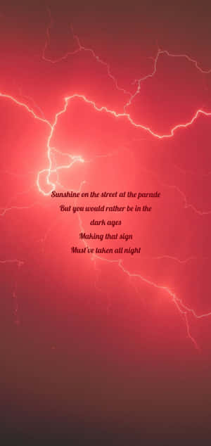 Taylor Swift Lyrics With Lightning Wallpaper