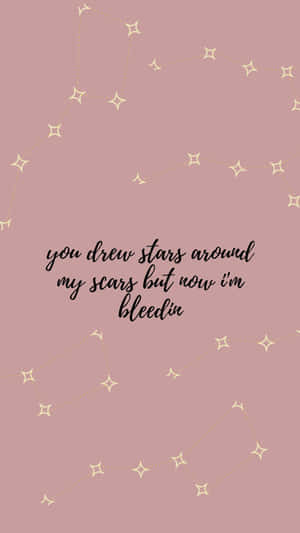 Taylor Swift Lyrics With Scars Line Wallpaper