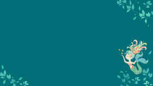 Teal Desktop Mermaid Art Wallpaper