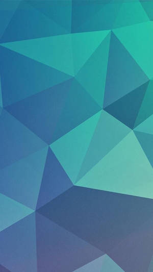 Teal Geometric Pattern Wallpaper