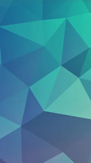 Teal Geometric Pattern Wallpaper