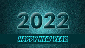 Teal New Year 2022 Wallpaper