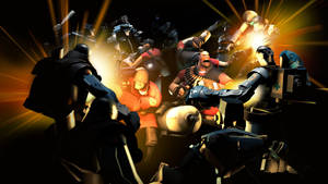 Team Fortress 2 Man Versus Machine Wallpaper